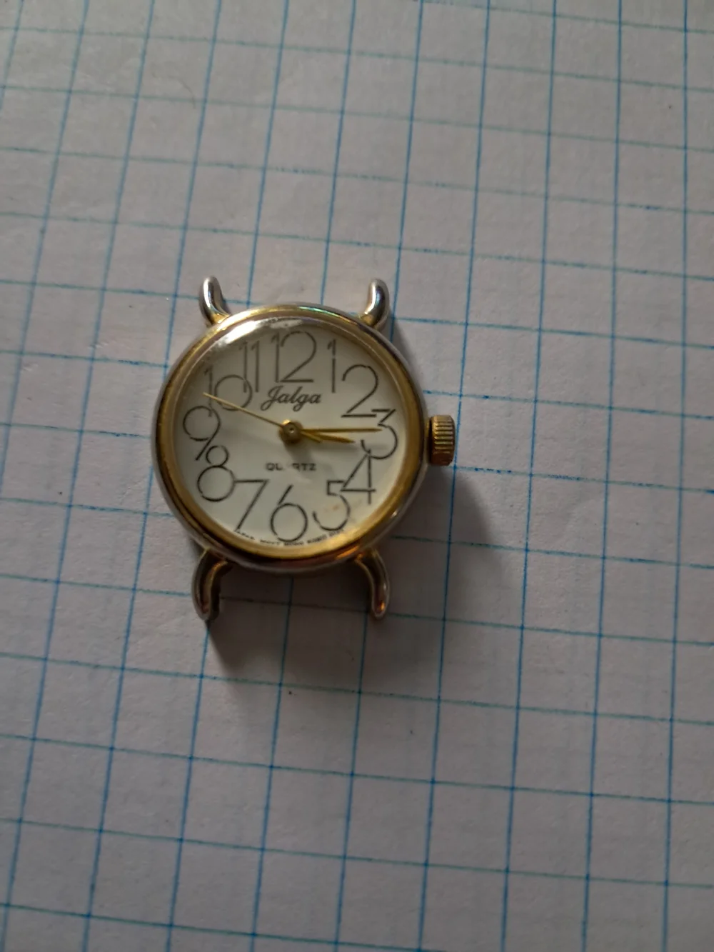 Vintage Jalga Gold-Tone Women's Quartz Watch Case - White Dial